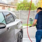 Automobilio plovimas vasarą
