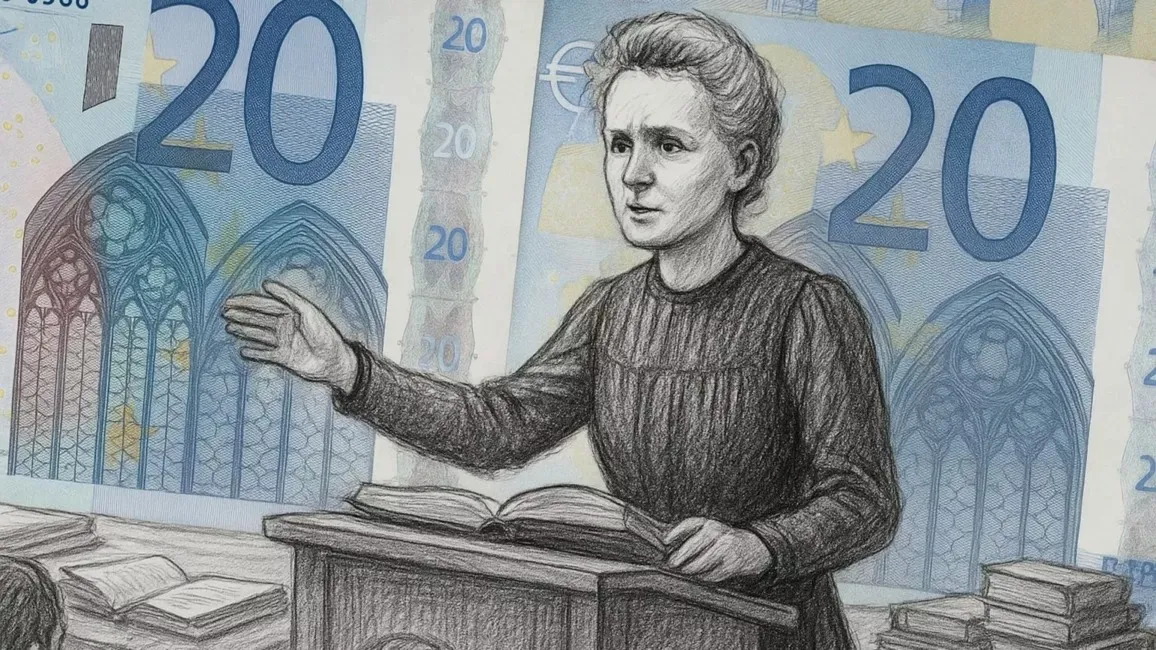 20 eurų banknoto vizualizacija / Paweł Głogowski/EuroNews.com