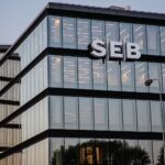 SEB banko logotipas ant pastato