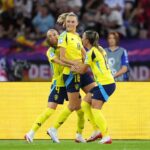 Švedija prieš Vokietiją Europos moterų futbolo čempionatas 2025 / X.com nuotr.