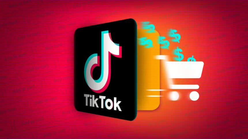 TikTok Shop prekyba / Iliustracija Jackie Lay / NPR (hjackielay.com)