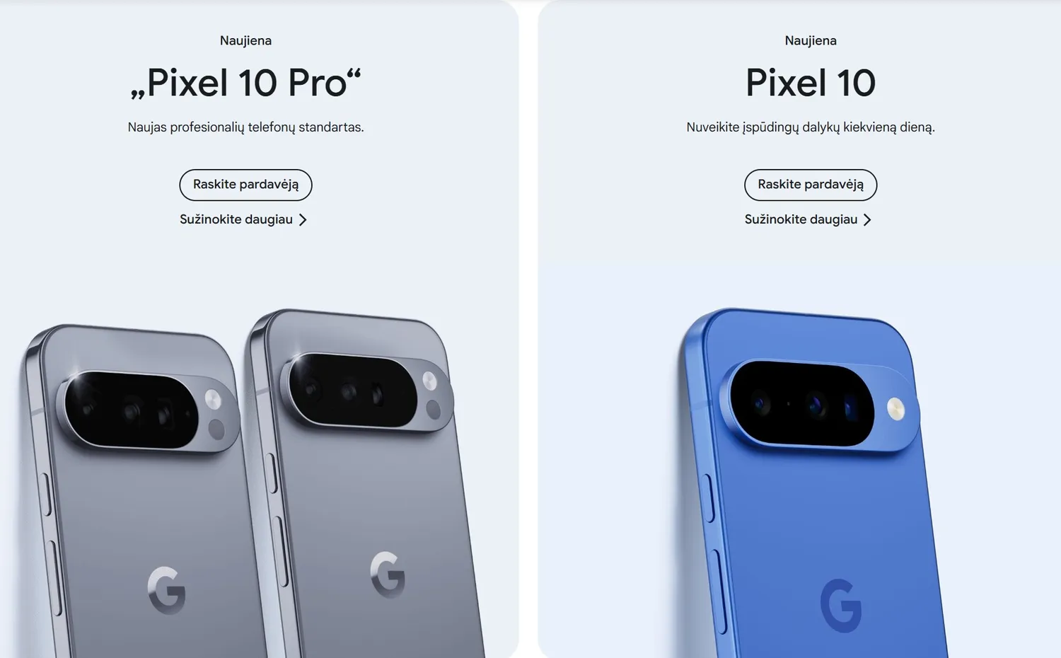 Google Pixel 10 naujiena