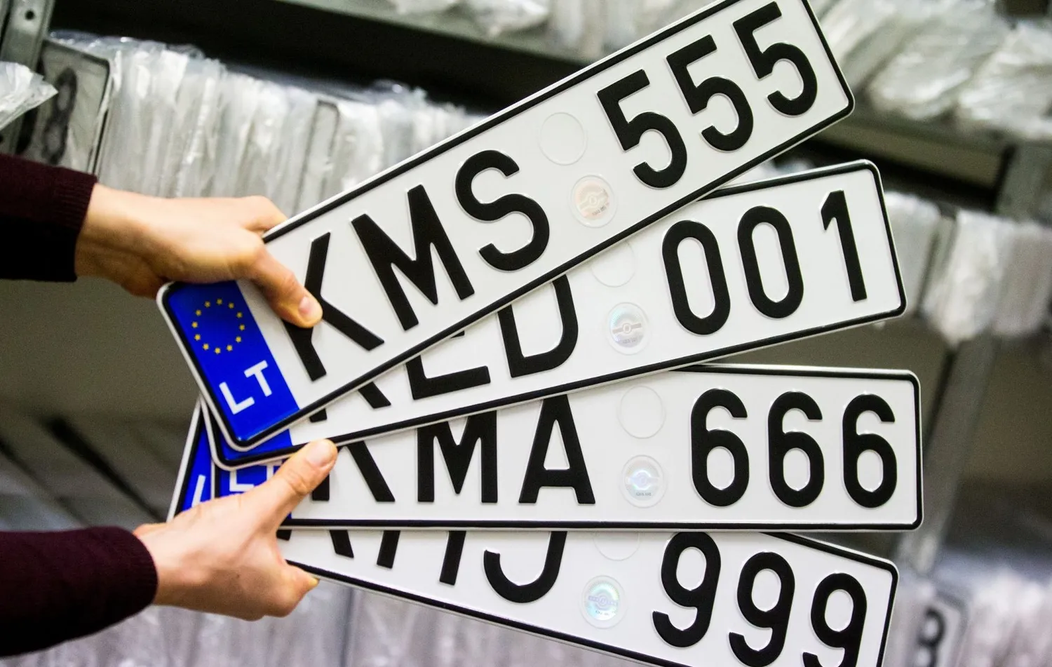 Regitra, automobilių numeriai
