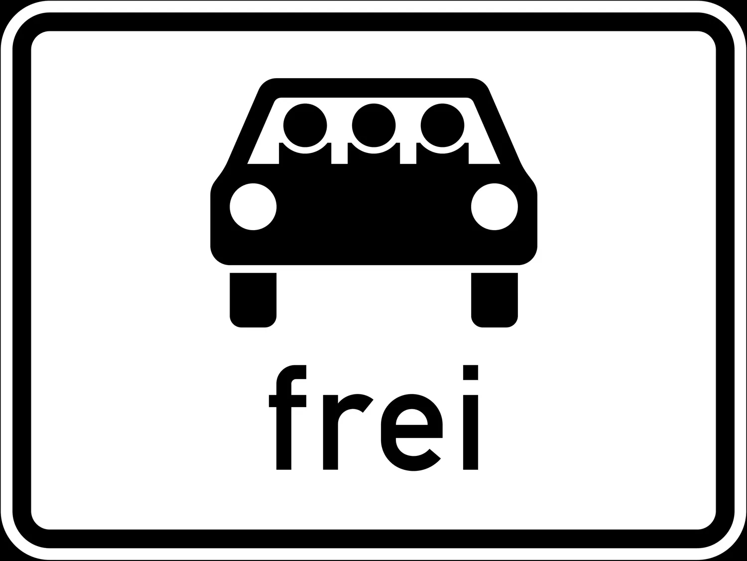 Kelio ženklas su trimis žmonėmis