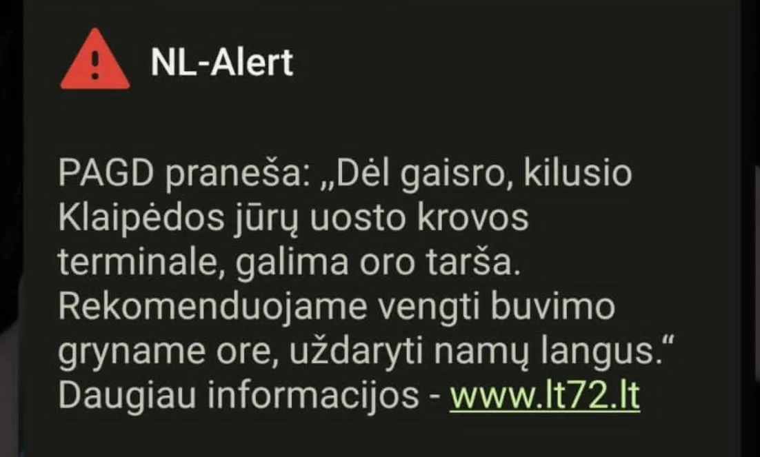 Oro tarša dėl gaisro