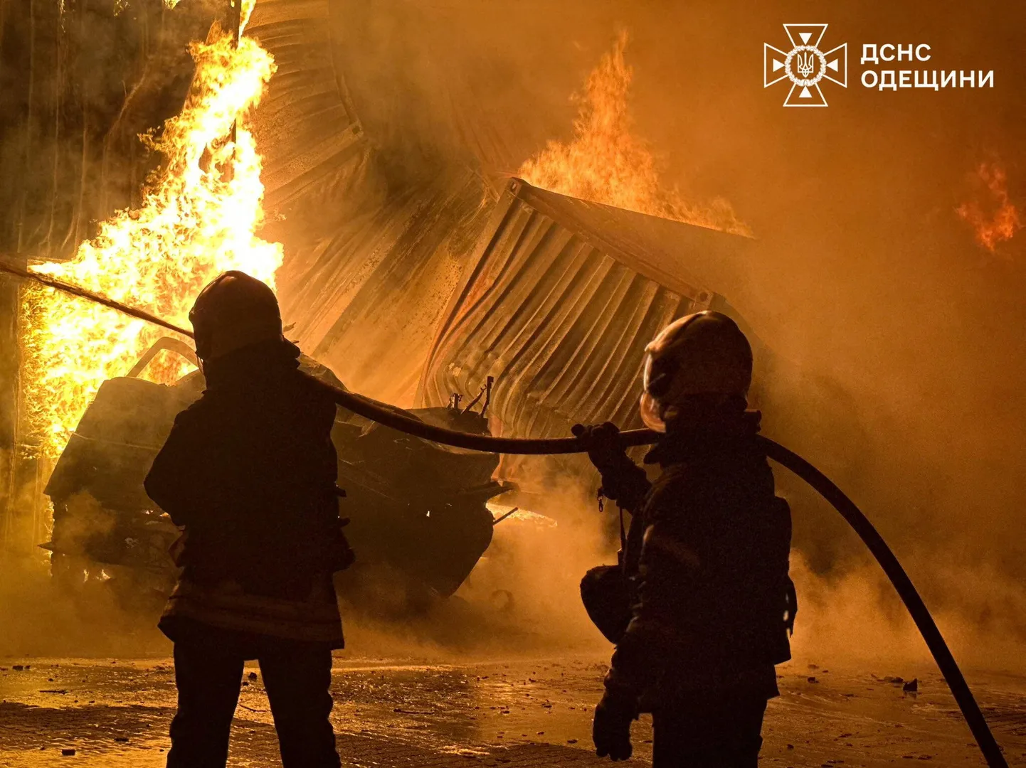 STATE EMERGENCY SERVICE OF UKRAINE / via REUTERS