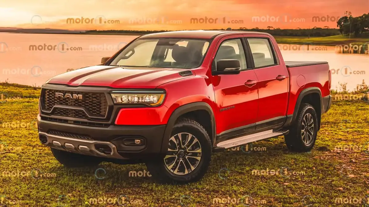ram mid size pickup rendering by motor1