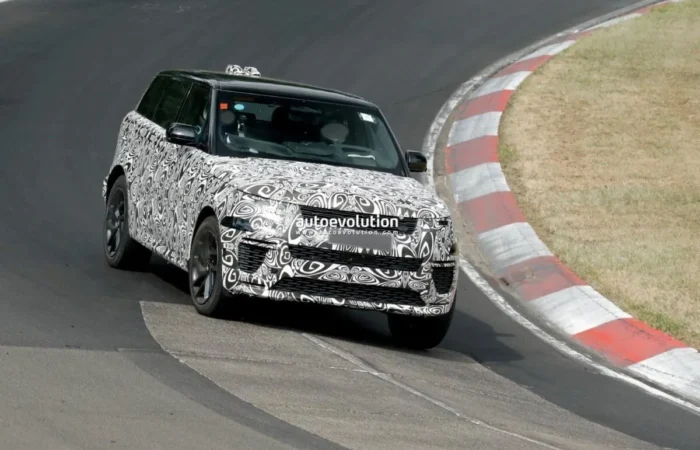 spy photos 2027 range rover sport facelift drops some camo to reveal production ready front end 2