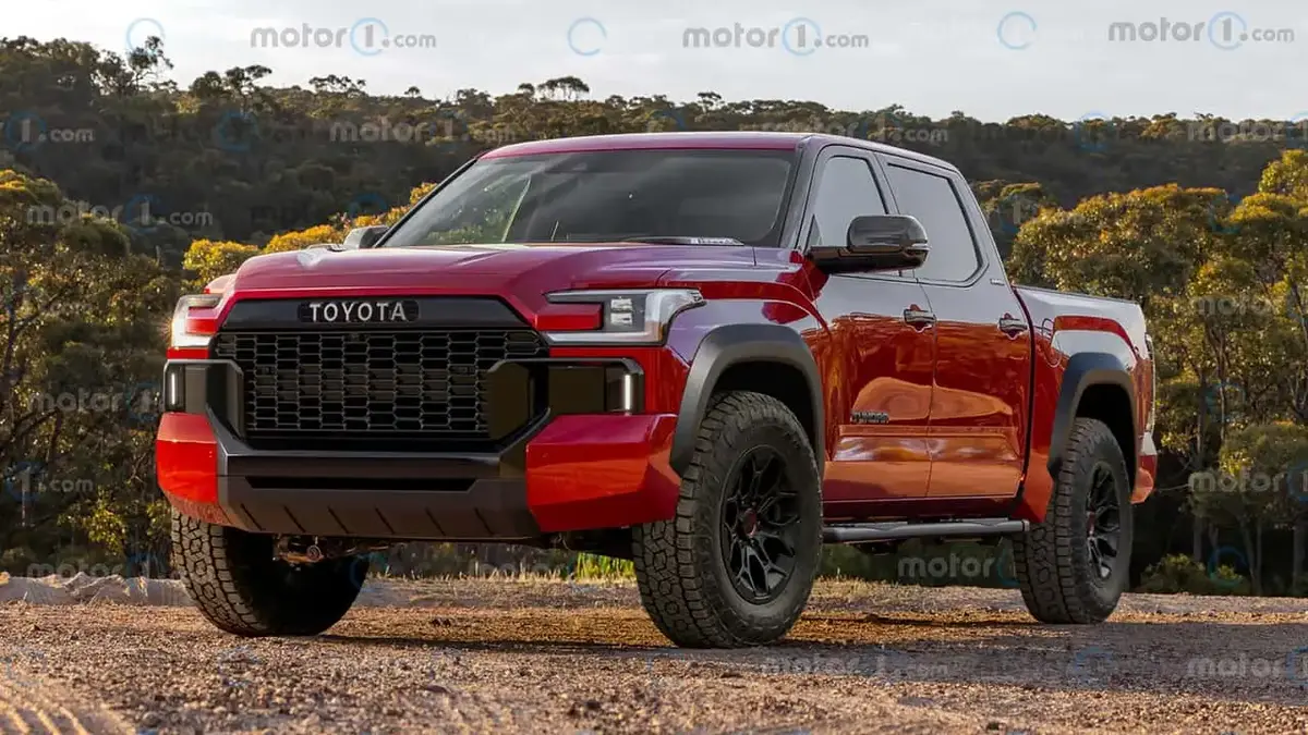 toyota tundra trd hammer rendering by motor1