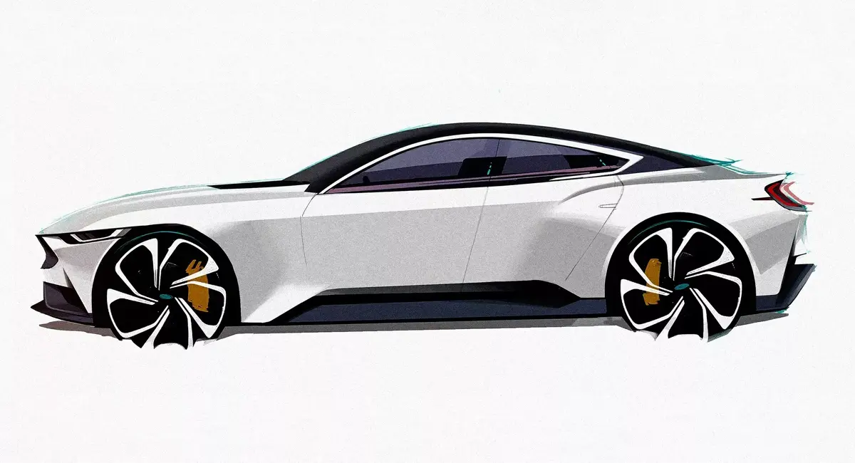 2024 Ford Mustang Sedan Sketch