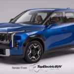 Next gen Kia Sportage NQ6 rendering blue