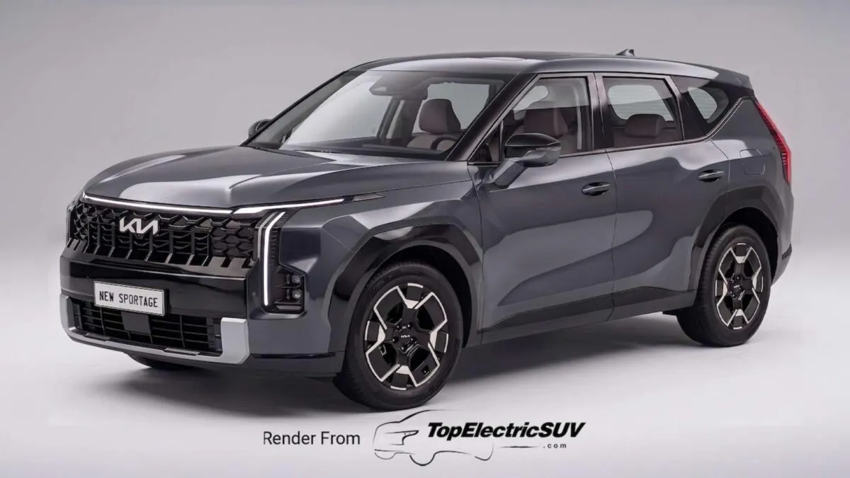 Next gen Kia Sportage NQ6 rendering gray 1