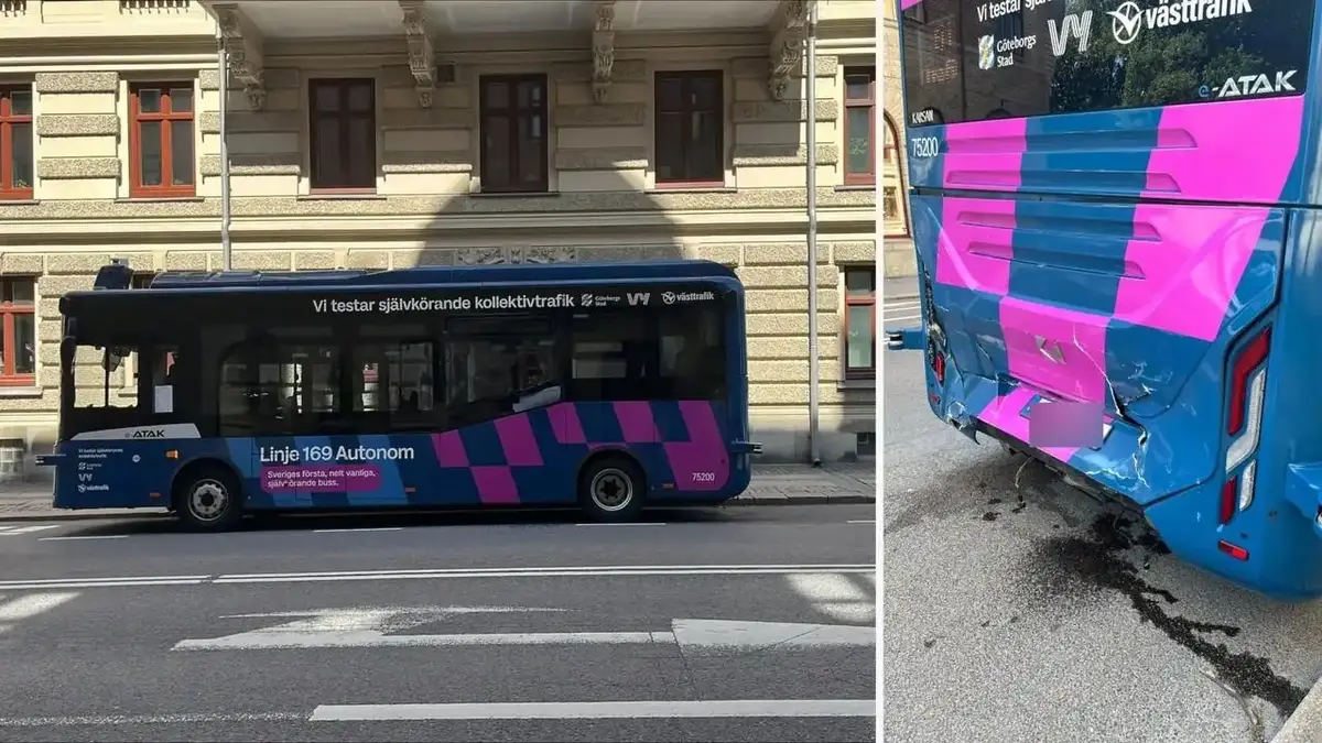 iak bezpilotnyi avtobus zitknuvsia z tramvaiem u heteborzi 1