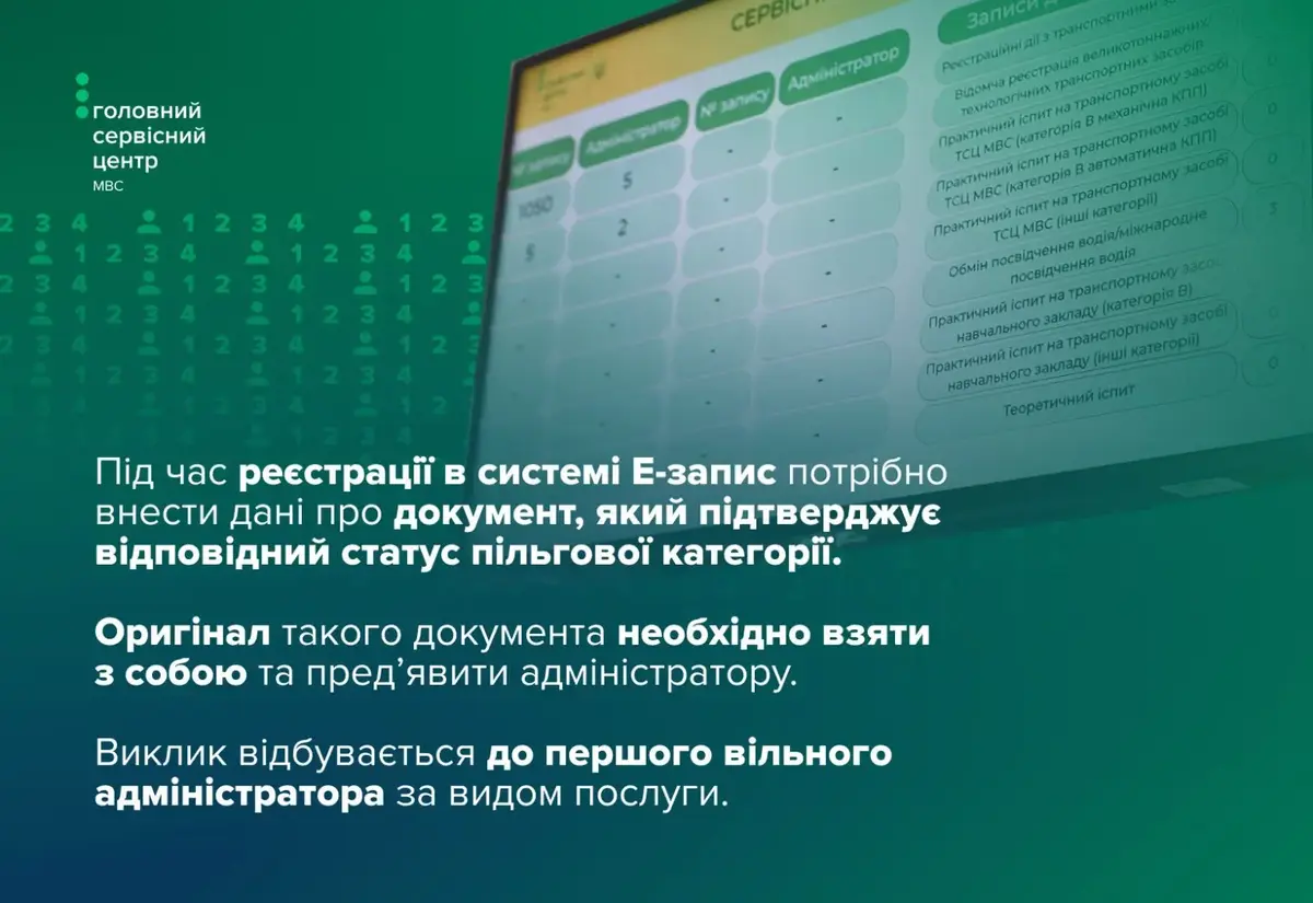 iak liudiam pilhovykh katehorii otrymaty posluhy v servisnykh tsentrakh mvs 3 2492 2