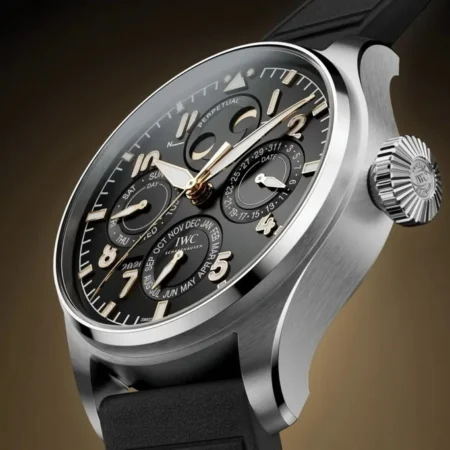 iwc big pilots watch perpetual calendar proset 140 years mercedesbenz 2 2465 1