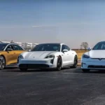 lucid air vs porsche taycan turbo s vs tesla model s plaid drag race