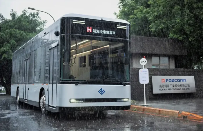 mitsubishi fuso ta foxconn predstavyly nazvu ta lohotyp dlia spilnykh avtobusiv 1 2290 1
