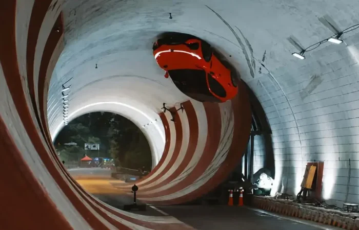 voyah passion s tunnel loop stunt
