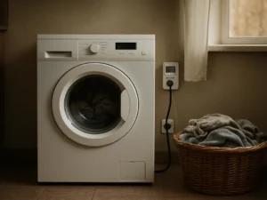 12 skalbimų 30 °C režimu palyginau su 40 °C: sutaupiau 4,2 kWh, bet ne viską skalbiu šaltai