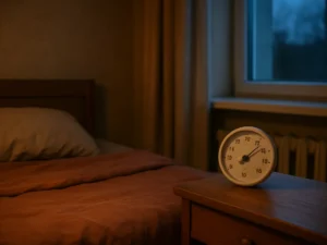 17–19 °C termometru tikrinu savaitę prieš miegą: įjungus šildymą kambaryje naktį jaučiuosi patogiau