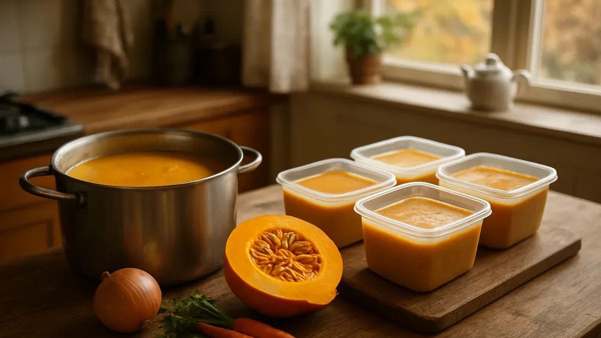 3 kg moliūgą paverčiau 8 vakarienėmis: mano sriubos porcija kainavo 73 ct, pirktinė – 2,44 €