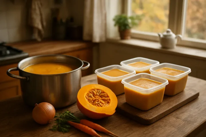 3 kg moliūgą paverčiau 8 vakarienėmis: mano sriubos porcija kainavo 73 ct, pirktinė – 2,44 €