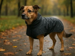 3,2 km lietuje su šunimi nuėjau su striuke: nugara liko sausa, o pilvą patikrinau atidžiau