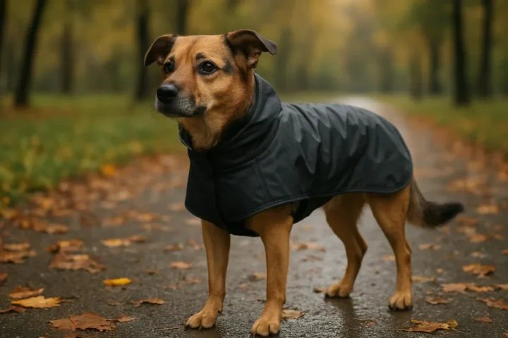 3,2 km lietuje su šunimi nuėjau su striuke: nugara liko sausa, o pilvą patikrinau atidžiau