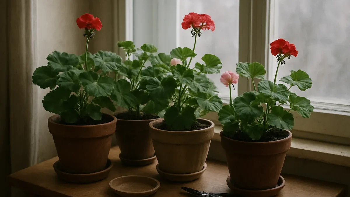 4 pelargonijas iš balkono perkeliu į vėsią, šviesią vietą: taip išsaugau jas kitam sezonui