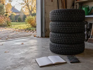 4 žieminių padangų kainą palyginau su mokėjimu dalimis: po mokesčių skirtumas siekė 25,40 €