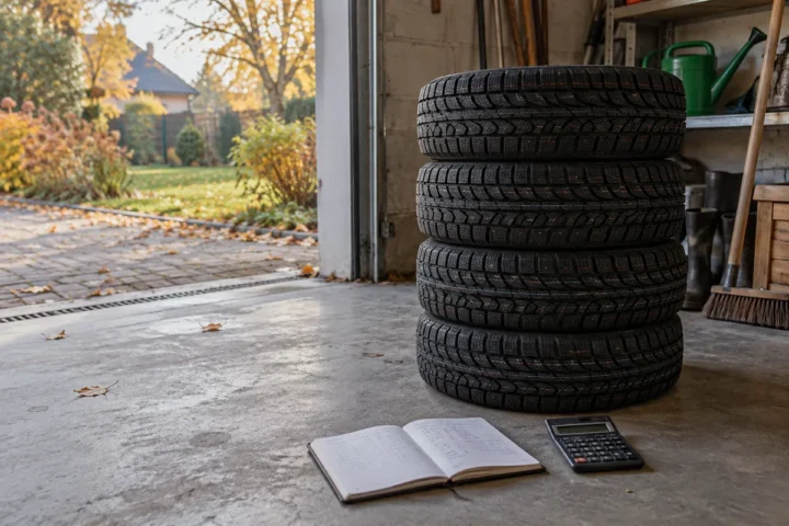 4 žieminių padangų kainą palyginau su mokėjimu dalimis: po mokesčių skirtumas siekė 25,40 €