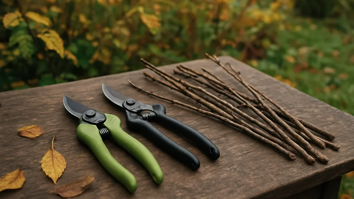 Dešimt 7 mm šakelių kirpau 24 € ergonominėmis žirklėmis: ranka pavargo mažiau nei su įprastomis genėjimo žirklėmis