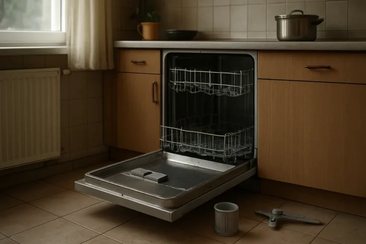 Indaplovės filtrą ir purkštukus išvalau per 15 minučių: stiklinėse nebelieka smulkių maisto dalelių