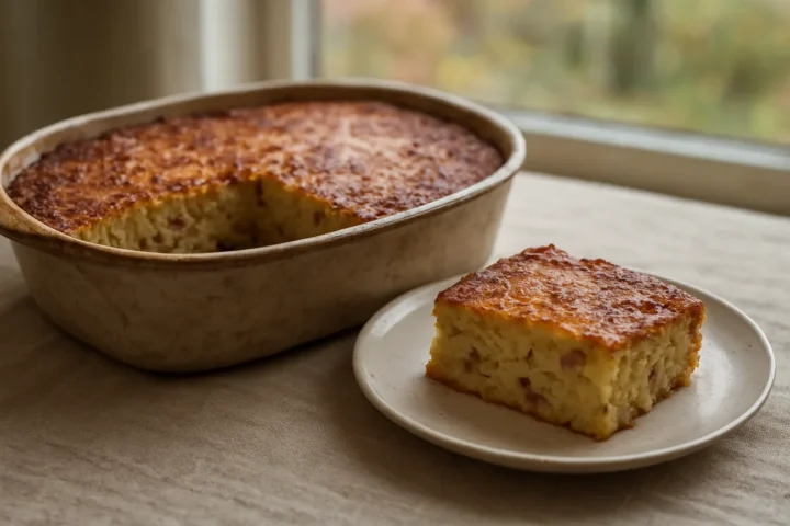 Iš 1 kg šviežių bulvių kepu kugelį su šonine: už maždaug 4,50 € vidus iškepa, o viršus apskrunda