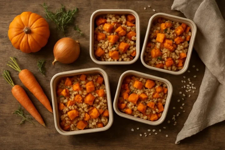 Iš 800 g moliūgo paruošiu 4 pietus į darbą: porcija kainuoja 0,66 €, valgykloje – 5,90 €