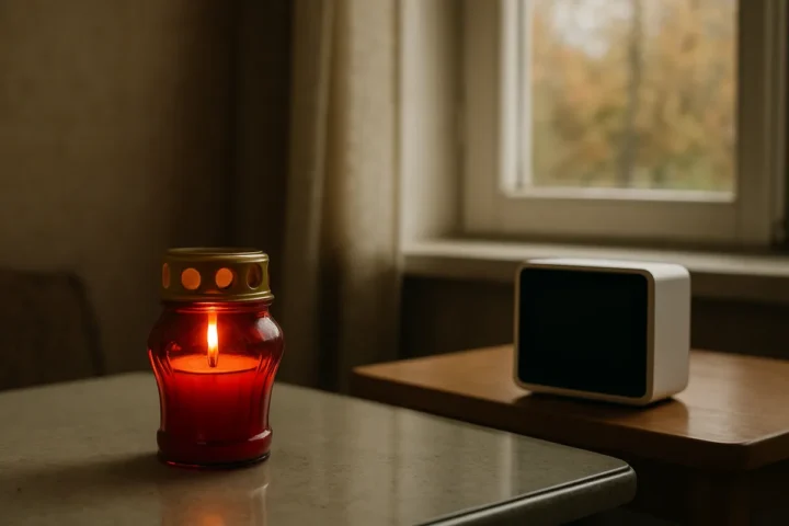 Kapų žvakę 15 minučių deginau kambaryje: už 29,99 € pirktas matuoklis rodė daugiau dalelių