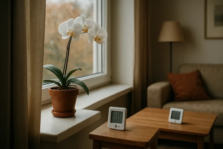 Už 24 € įsigijau du min.–maks. termometrus: savaitę lyginau orchidėjos palangę ir radau 2,4 °C skirtumą