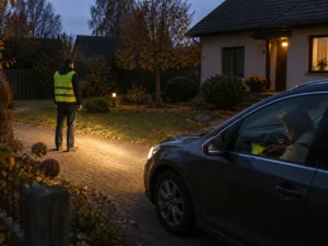Už 3–10 € pirktą liemenę laikau salone: su pagalbininku patikrinu, ar ją rasiu ir ar matyti žibintuose